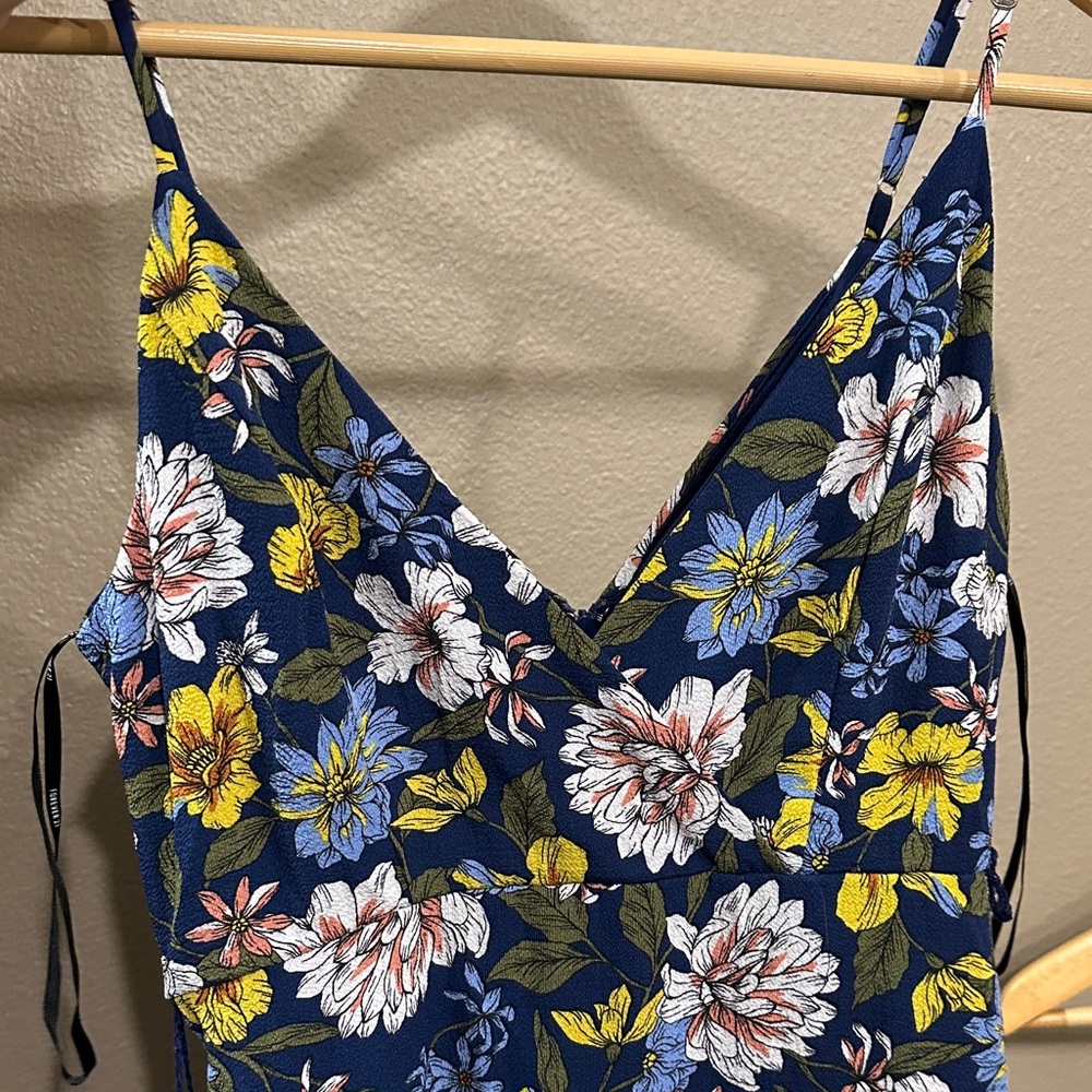 Forever 21 Floral Maxi Dress - Blue, Yellow, White